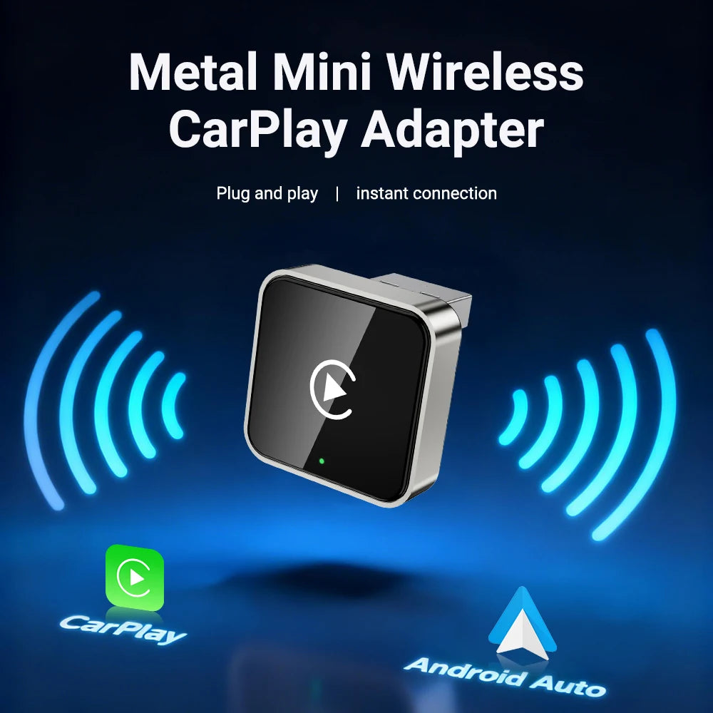 2-in-1 kabelloser CarPlay-Dongle, kabelloser Android Auto-Adapter