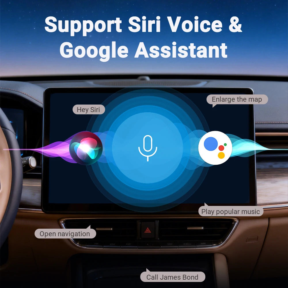 2-in-1 kabelloser CarPlay-Dongle, kabelloser Android Auto-Adapter