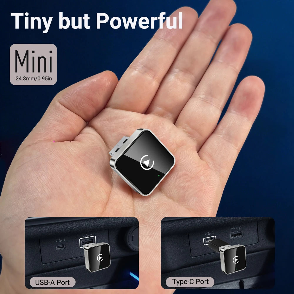 2-in-1 kabelloser CarPlay-Dongle, kabelloser Android Auto-Adapter