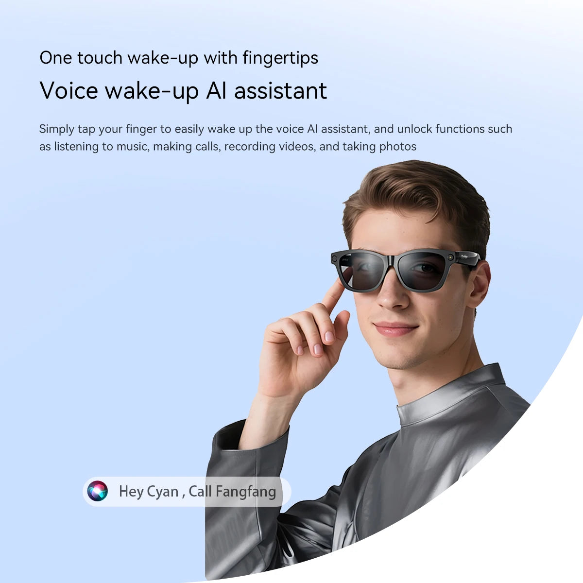 Blackview BV100 AI Smart Glasses mit 2K-Kamera