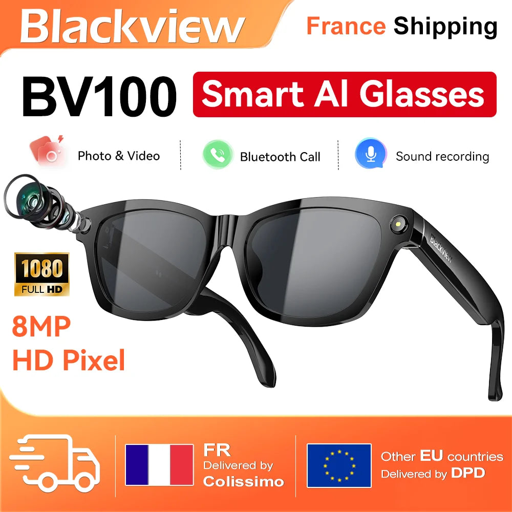 Blackview BV100 AI Smart Glasses mit 2K-Kamera